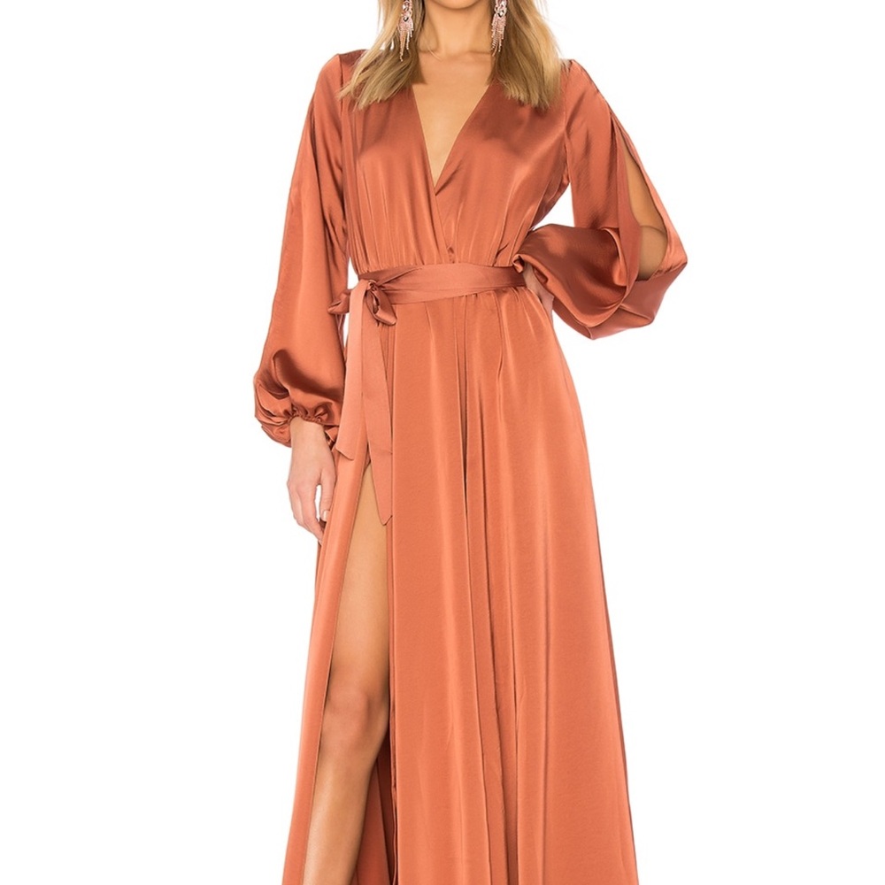 Michael Costello Rust Dress